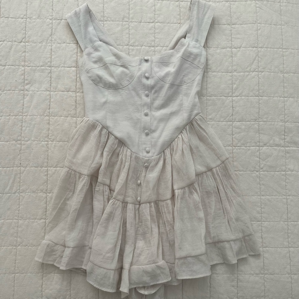 THE ELISABETH ROMPER DRESS - IVORY